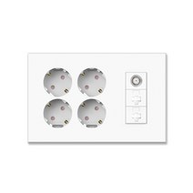 틸인스 Ti1 통합수구 콘센트 4구+CATV 1방/2방+RJ45(8P) 2구 국산 아크릴타입, CATV 1방