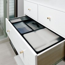 (라이크홈)노바리빙 드레스북 트레이 다용도 펜트리 옷 정리 리빙박스 수납 박스 정리함 침대밑 다이소, 노바리빙_블랙, PP  BOX  S  13L