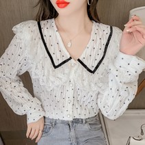 HQINT 여성 셔츠 남방 티셔츠 긴팔 셔프남방 빅사이즈 오버핏 봄 가을 기본 롱남방 루즈핏 여자 ZA-65566