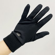 뉴발란스 스트레치 퍼포먼스 장갑 NBGFBAF502-19, 블랙