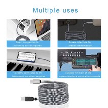 3.28FT/1M 유형 c에 MIDI 케이블 Aio HP Canon Samsung 인쇄 기계를 위한 USB C Midi 스캐너 코드 및 더, 한개옵션0