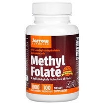 자로우 포뮬러스 메틸 엽산 Methyl Folate 1000mcg 베지캡슐 100정, 1개