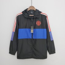 맨유 블랙 축구 바람막이 집업후드 코치자켓 R245