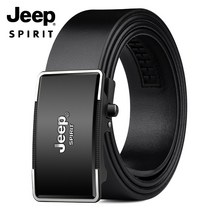JEEPSPIRIT 정품 남성용 가죽 자동 버클 벨트 OM18CD996BT0475-1