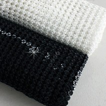 패브릭샵 스팽글원단 도트팡팡 2컬러, 블랙