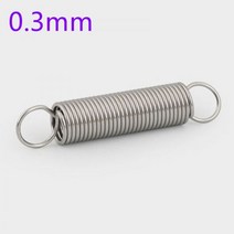 10 개/몫 0.3*2/3/4 * L 스테인레스 스틸 인장 스프링 연장 외경 2/3/4mm 길이 10-50mm, 0.3mm 10개, 4mm, 45mm, 45mm