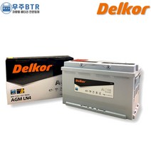 델코 AGM 80 자동차 배터리 차량용 밧데리 AGM80L-DIN 호환, 미반납(공구X)