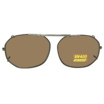 Unbranded 라운드 스퀘어 비편광 클립온 선글라스