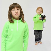 키즈아웃도어 아동 봄티셔츠 기능성 등산복 캠핑 반집업티셔츠 숲복