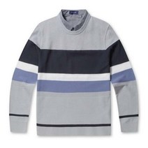 이랜드 [브렌우드]코오롱Fnc [워셔블] 컬러 블록 이노버 니트BRWAS22251GYX KHX 그레이 카키 투컬러_신구로점