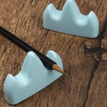 서예 붓 거치대 캘리그라피 브러시 산봉우리 받침대 문방사우 붓꽂이, 블랙5봉우리