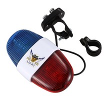 자전거 사이클링 4 톤 6 LED 전자 LED 경고등 사이렌 경적 비 포퍼 벨, 하나, 보여진 바와 같이