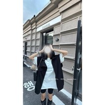 가을 디자인 감각 양복 조끼 민소매 후드 유럽 역 느슨한 틈새 커플 코트 트렌드