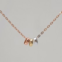 새미쥬얼리 여성용 14K 삼색링 목걸이 팬던트 + 패키지