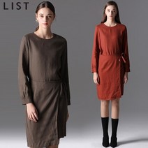 [리스트(LIST)] 제이드 랩오버 투피스형 원피스 (택가격 228000원)