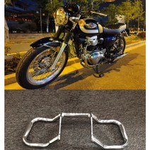가와사키 W400 W650 W800 튜닝파츠 엔진가드 보호 범퍼, 크롬, 1개