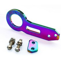 대형 견인고리 카라반 트레일러 jdm 레이싱 용 범용 후방 견인 후크 빌렛 알루미늄 견인 키트, 분홍