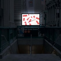 쉽지 A1 옥외방수 벽걸이형 LED 라이트패널 메뉴판 입구간판, 화이트+출력물(+12000원)