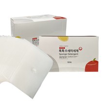 톡톡 간편 세제와 수세미가 하나로 일회용 캠핑 여행 야외취사 설거지 다용도 위생 주방세제 100매, 2개