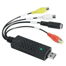 비디오테이프 변환 비디오 테이프 USB 플레이어 동영상 파일 vhs to digital converter usb 2.0 video converter audio capture, 검은색