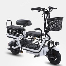 삼륜 전동스쿠터 3륜 전동 바이크 출퇴근 전기 미니 스쿠터 유아 동승 3인, 48V, 8Ah, A