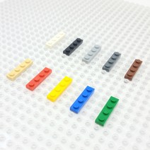 요고요 블록 부품 커스텀 벌크 브릭 블럭 타일 플레이트 100G 소포장 패키지, [플레이트 1 x 4] 초록색 100G