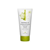 DERMA-E Purifying Gel 클렌저 with Activated Charcoal Marine Algae & 히알루론산 – Face Wash Cleanses Hydrat