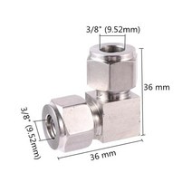 선홈통 PVC 알루미늄 스테인레스 스틸 미끄럼 방지 잠금 피팅 1/8 인치 암나사 빠른 3/8 파이프 정원 연무, 03 Silver