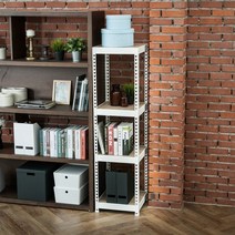 하트랙 무볼트 앵글 1000x600x900x4단 선반 매립형, 화이트