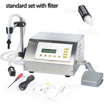 분말 고춧가루 원두 곡물 소분기 자동 액상 충진기 주입기 약품 한약 정량기 저울형 자동계량기 Zonesun 5-5100ml 디지털 제어 물 주스 향수 우유 액체 작은 병 필러 gf, 필터 포함, 유럽 ​​연합