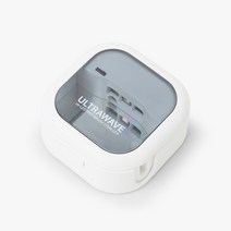 (USB충전기선물) 울트라웨이브 UVC LED 휴대용 칫솔살균기 1인용 무선칫솔살균기 벽걸이살균기 TS02, TS-02 칫솔살균기, 화이트