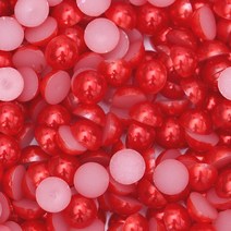 저스트씨 ZOTOONE-진주 손톱 장식 핸드폰 아이언 DIY 플랫백 매니큐어 진주 페르시 아플리케 옷 스티커 납유리 1000 개, [08] 10mm, [01] 1000Pcs, [02] Red