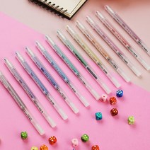 SAKURA 사쿠라 겔리롤 스타더스트 1.0mm 젤펜 낱개 10가지색상 10색세트 젤리롤 젤잉크펜 다꾸펜, XPGB#721/가넷로즈