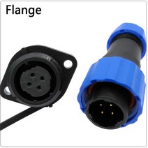 방수 커넥터 SP16 IP68 케이블 커넥터 플러그 및 소켓, Flange_3P