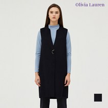 올리비아로렌 여성 H라인 핸드메이드 베스트 VOCQCUW9432