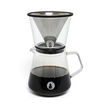 바리스타 스텐필터 유리 핸드드립세트 600ml-BDG1, 단품