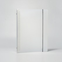 이글바인더 A4 30공 PP 밴드 링바인더 430NW 반투명 화이트 1개, 단품