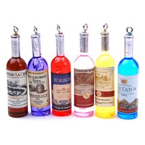 미니어처 샴페인 양주 술병 모형 5.1cm 랜덤 6종 세트 공방 소품 납골당꾸미기 미니어쳐