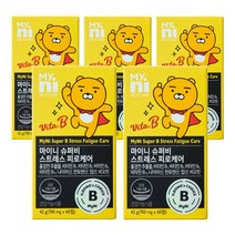 일동제약 마이니 슈퍼비 스트레스 피로케어 활력 비타민B군 홍경천추출물 비오틴 엽산 함유, 60정 x 5개