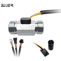 디지털 유량계 DN20 스테인리스 스틸 물 SENHZ43WB 처리용 마그네틱 홀 센서 245 Lmin, 5V