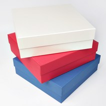 하드케이스 상하분리형 상자 (선물상자) 큰박스 큰선물상자 싸바리 큰선물박스, 1개, 10호-290 x 290 x 85mm(화이트)