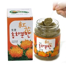 최근생산 의성농산영농조합 토종홍화분말 250g 2병/2월분 국내산 토종 가시홍화씨 건강식품 부모님 아내 명절 선물