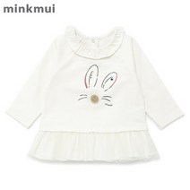 [밍크뮤] (유아) 래빗 포인트 티셔츠_3811333006
