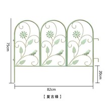 엔틱 철제 울타리 4P 정원 휀스 펜스 철망 꾸미기, 22 라지 그린 C모델