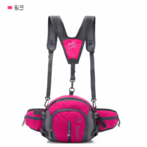 키밍 소형 등산힙색 스포츠 배낭 허리가방 러닝백팩 H3731, 핑크