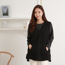 탱크걸 루즈핏 브이넥 롱 니트베스트 (C 29356) 니트롱조끼