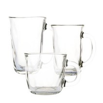 아데리아 투명 유리 머그 컵 3p, 아데리아 무지 머그 310mL 3p