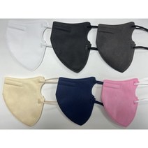 늘해랑 마스크 새부리형 여름용 귀편한 보풀없느 써멀본드 컬러 마스크 - 5매입, 베이지 5매