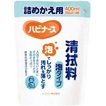 일본직발송 6. 하비너스 하비나스 닦아내기 거품 타입 리필용 400ml B0017AMXM0, 거품 타입, 리필, One Color