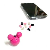 이어폰잭 스마트폰 보호캡 실리콘 이어폰구멍 폰캡, 옵션01 실리콘이어폰보호마개화이트5개(야광)